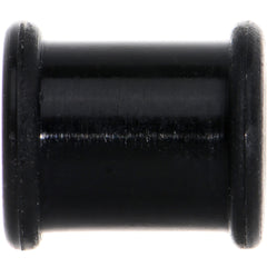 0G Flexible Black Silicone Double Flare Tunnel Plug Set