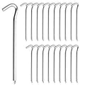 RITDVNI 20Pcs 7" Tent Pegs Ground Stakes Metal Stakes Camping Peg for Pitching Camping Camping Outdoor Decoration