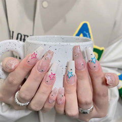 Luxury Full Cover Press-On Nails, 24-Piece Artificial Nail Set