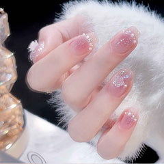 Luxury Full Cover Press-On Nails, 24-Piece Artificial Nail Set