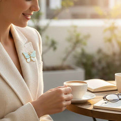 Fashion Butterfly Brooch Set – 3-Piece Elegant Pin Accessories