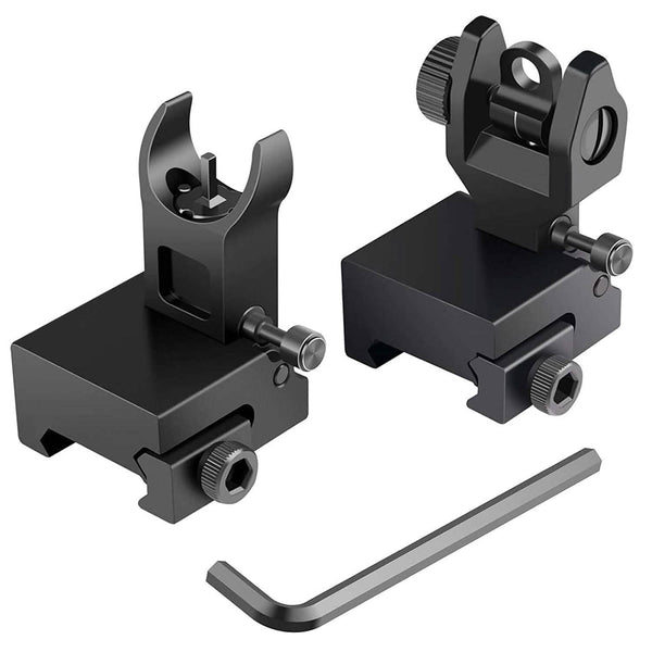 Flip Up Rear Front Aluminum Alloy Tactical Sight Set