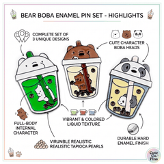 Fun Boba Drink Enamel Pin – Cup Shaped Pin for Collectors