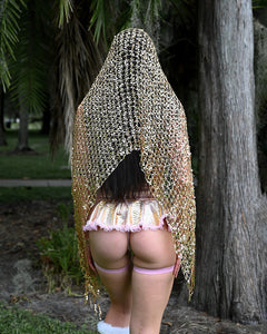 Gold Sequin Scarf