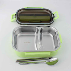 Bento Lunch Box – Includes Thermos Bag, Spoon & Chopsticks
