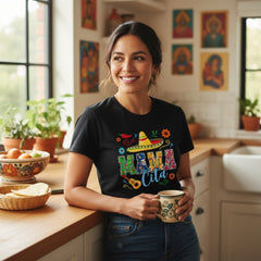 Mamacita T-Shirt 100% Cotton Mothers Day Gift Wife Fiesta Graphic Tee