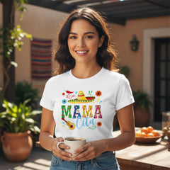 Mamacita T-Shirt 100% Cotton Mothers Day Gift Wife Fiesta Graphic Tee