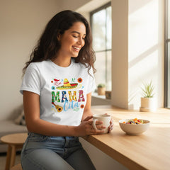 Mamacita T-Shirt 100% Cotton Mothers Day Gift Wife Fiesta Graphic Tee