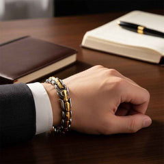 Mens Dragon Scale Bracelet Alloy Metal Symmetrical Wrist Bangle