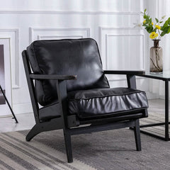 Modern Faux Leather Accent Chair