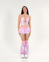 Cotton Candy Camo Crop Top