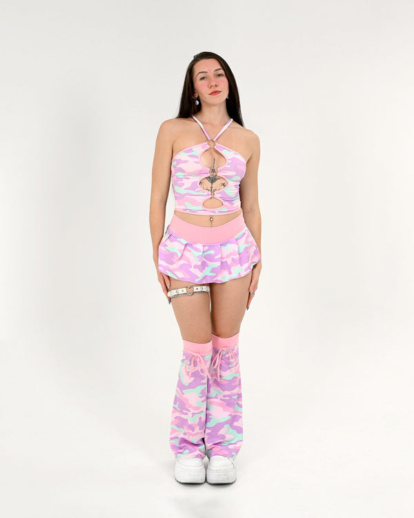 Cotton Candy Camo Leg Warmers