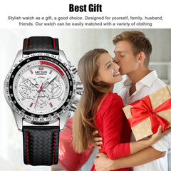 Waterproof Durable MEGIR Men's Stainless Steel Analog Sports Quartz Wrist Watch
