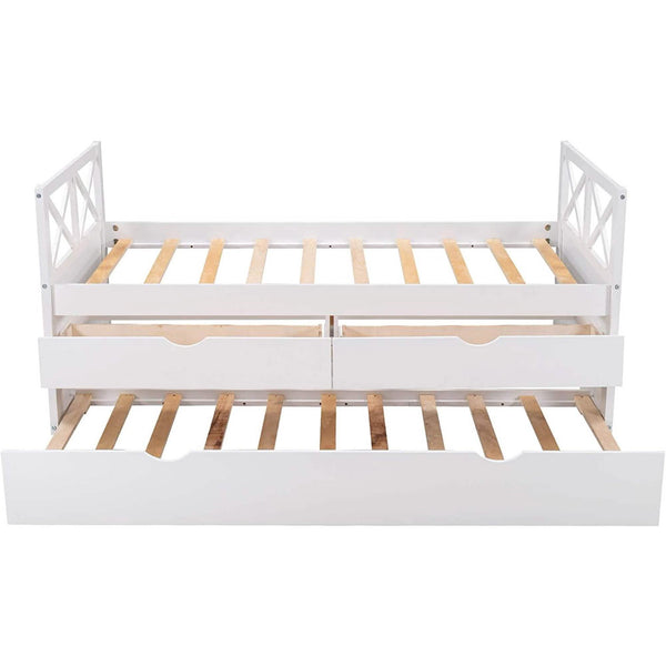 Platform Storage Bed with Trundle