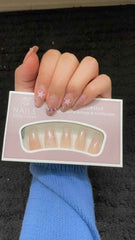 Luxury Full Cover Press-On Nails, 24-Piece Artificial Nail Set