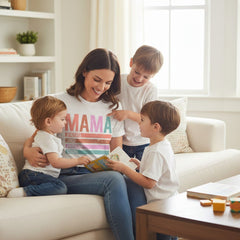 Classic Mama Shirt 100% Cotton Short Sleeve Casual Aesthetic Mom Top
