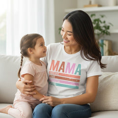 Classic Mama Shirt 100% Cotton Short Sleeve Casual Aesthetic Mom Top