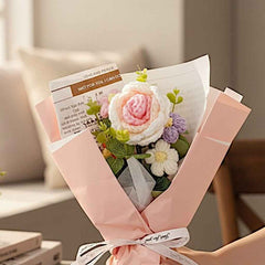 Rose Crochet Bouquet Romantic Gift for Girlfriend