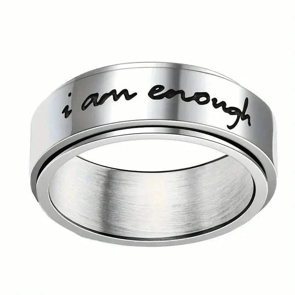Rotatable Stainless Steel Anxiety Ring