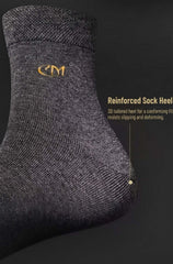 Seamless Toe Dress Socks, 5 Pairs Cotton Blend Unisex Size 7-12