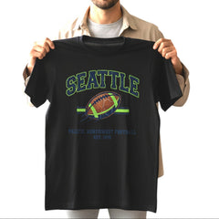 Seattle Football T-Shirt Pacific Northwest Est 1976 Retro Tee