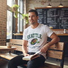 Seattle Football T-Shirt Pacific Northwest Est 1976 Retro Tee