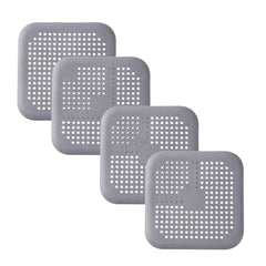 Silicone Drain Hair Catcher – Square Sink Strainer with Suction