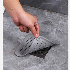 Silicone Drain Hair Catcher – Square Sink Strainer with Suction