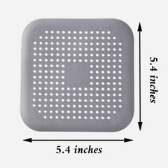 Silicone Drain Hair Catcher – Square Sink Strainer with Suction