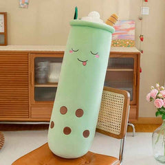 Boba Stuffed Animal, Bubble Tea Toy, Ultra Soft Spandex Fabric, 25cm 35cm Kawaii Figure, Cute Room Decor For Her