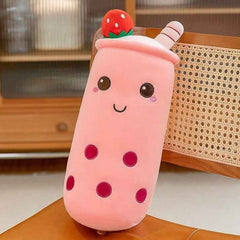 Boba Stuffed Animal, Bubble Tea Toy, Ultra Soft Spandex Fabric, 25cm 35cm Kawaii Figure, Cute Room Decor For Her