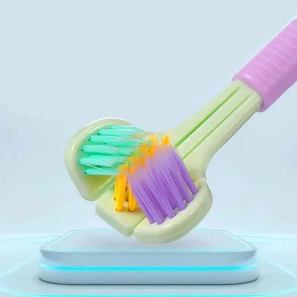 Threesided Soft Bristle Toothbrush