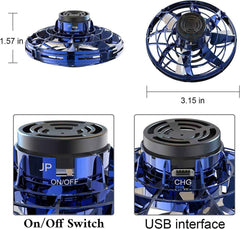 Rechargeable UFO Flying Spinner Drone Plastic Fidget Spinner Toy