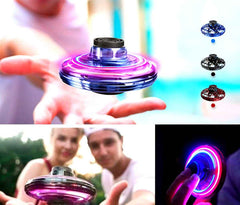 Rechargeable UFO Flying Spinner Drone Plastic Fidget Spinner Toy
