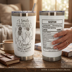 Unique Sister Gift 20oz Insulated Stainless Steel Travel Tumbler