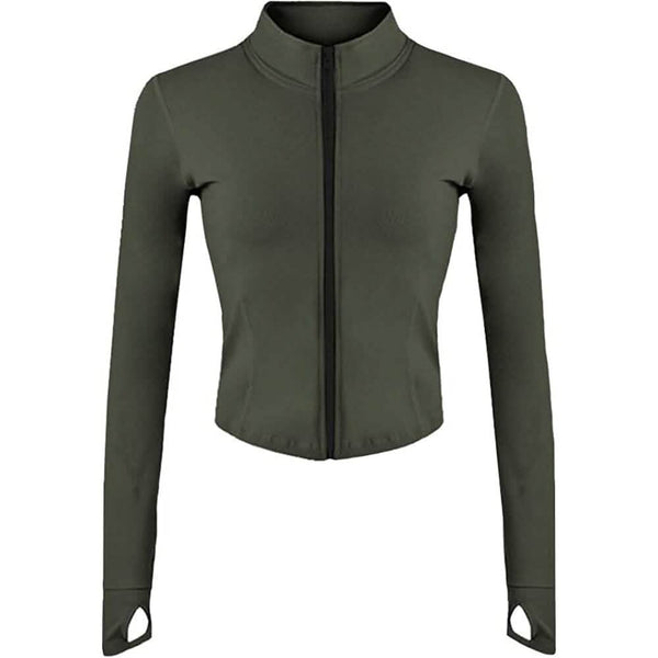 Women's Athletic Full Zip Lightweight Workout Jacket