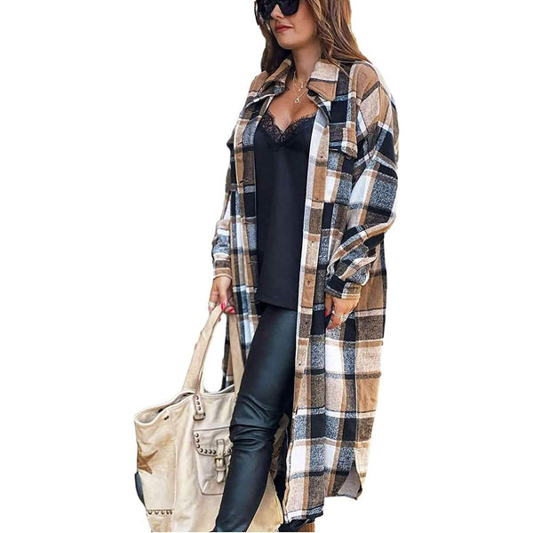 Womens Lounge Lapel Button Up Long Sleeve