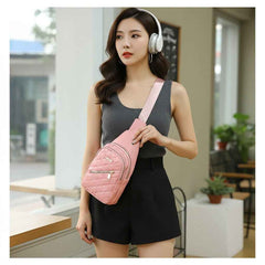 Women's Shoulder Sling Bag - Nylon Adjustable Strap Crossbody Purse