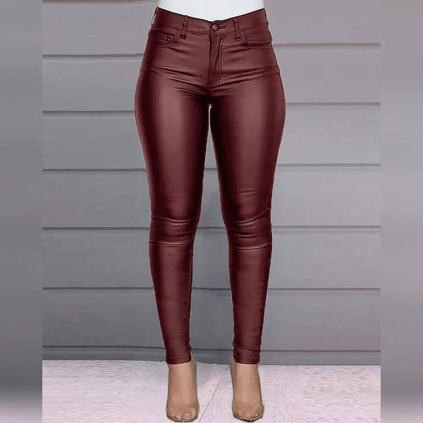 Women's Skinny Leather Pants